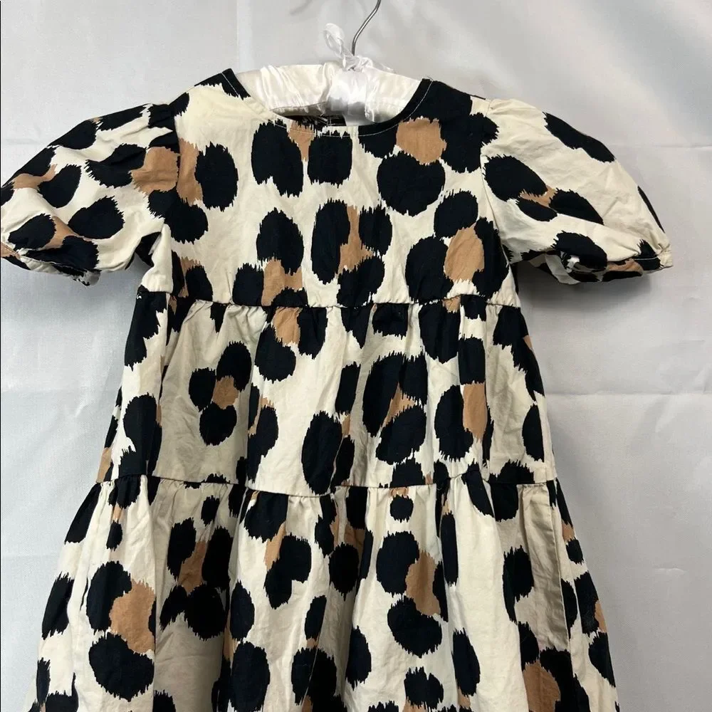 Baby GAP Animal print cotton tiered dress size 4 EUC